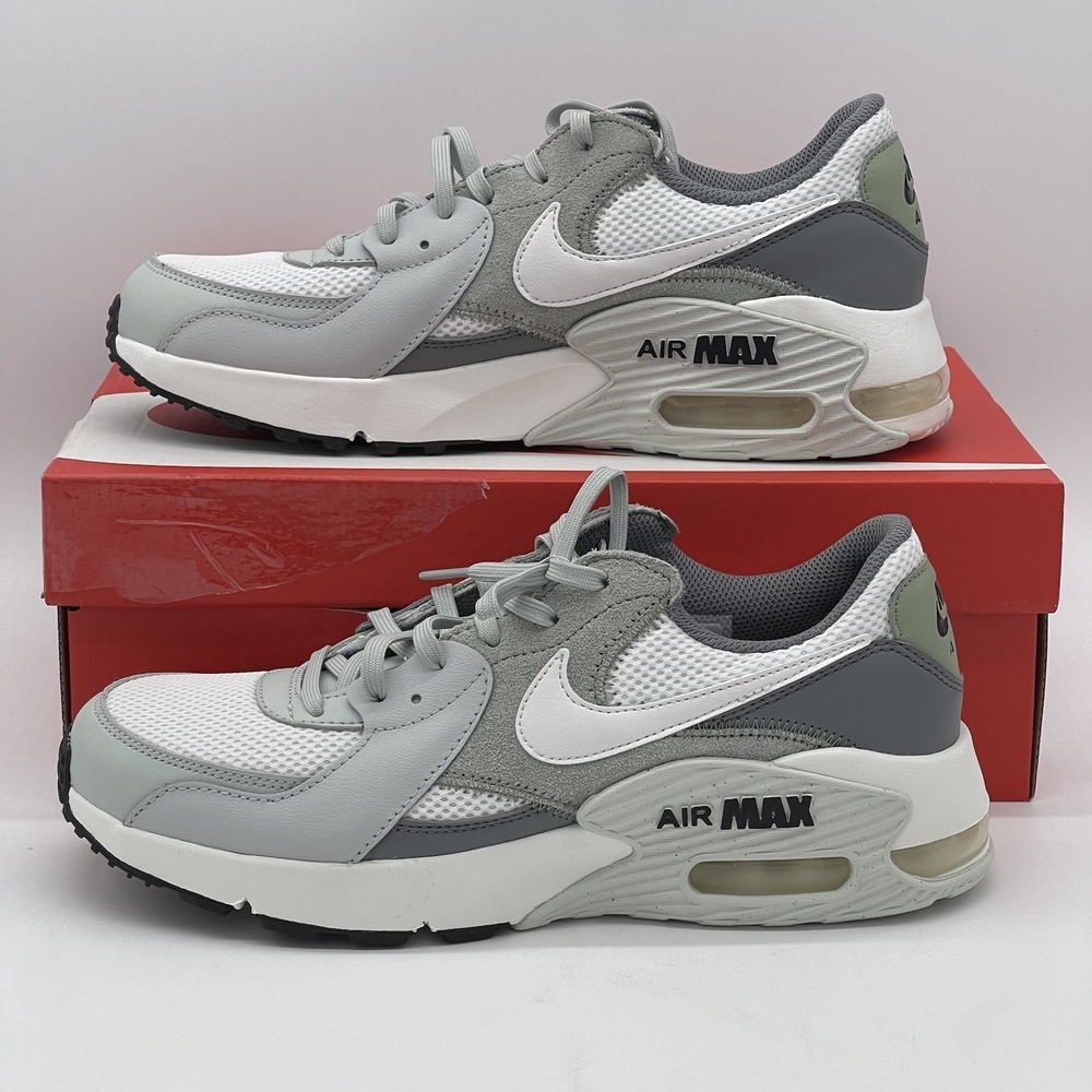 Nike Air Max Excee Running Shoe White/Silver FZ5486-100 Men's Sz 8.5